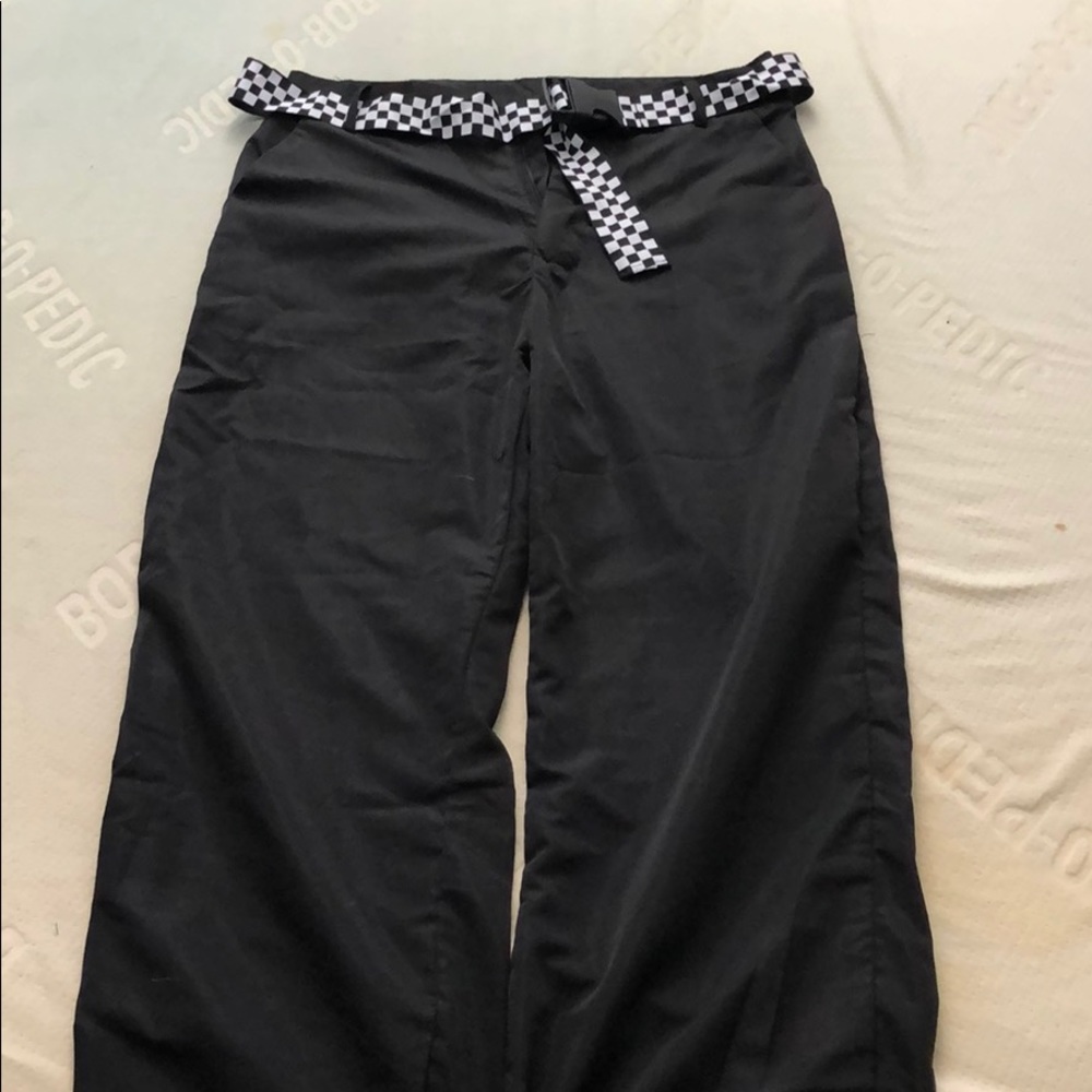Streetwear Joggers with Checkered Belt
